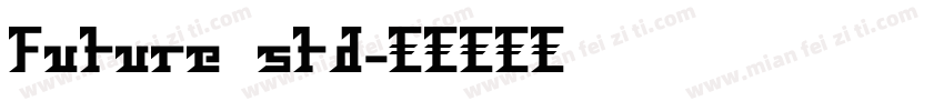 Future std字体转换